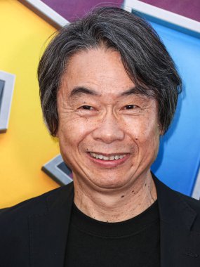  Shigeru Miyamoto, Los Angeles Universal Pictures, Nintendo And Illumination Entertainment 'ın 1 Nisan 2023' te Los Angeles 'taki Regal Sineması' nda gerçekleştirilen 