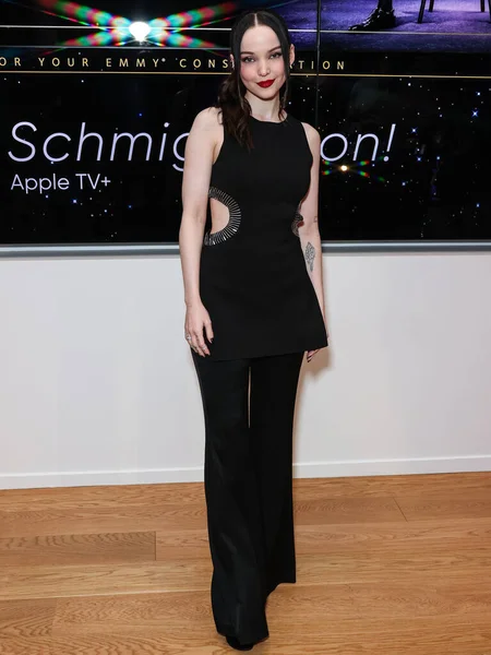 Amerikansk Sångerska Och Skådespelerska Dove Cameron Anländer Till Apple Schmigadoon — Stockfoto