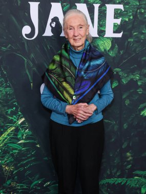 Dr. Jane Goodall 14 Nisan 2023 'te Los Angeles' taki Kaliforniya Bilim Merkezi 'nde gerçekleştirilen Apple TV + Original Series' Jane 'sezon 1' e geldi.