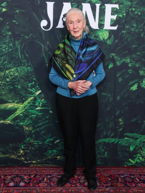 Dr. Jane Goodall 14 Nisan 2023 'te Los Angeles' taki Kaliforniya Bilim Merkezi 'nde gerçekleştirilen Apple TV + Original Series' Jane 'sezon 1' e geldi.