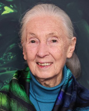 Dr. Jane Goodall 14 Nisan 2023 'te Los Angeles' taki Kaliforniya Bilim Merkezi 'nde gerçekleştirilen Apple TV + Original Series' Jane 'sezon 1' e geldi.