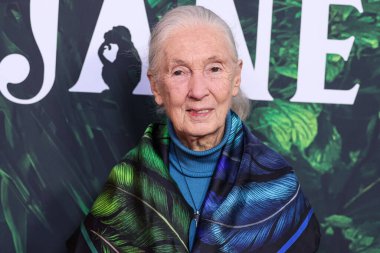 Dr. Jane Goodall 14 Nisan 2023 'te Los Angeles' taki Kaliforniya Bilim Merkezi 'nde gerçekleştirilen Apple TV + Original Series' Jane 'sezon 1' e geldi.