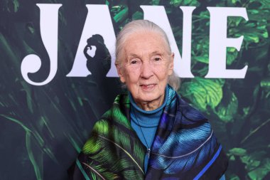 Dr. Jane Goodall 14 Nisan 2023 'te Los Angeles' taki Kaliforniya Bilim Merkezi 'nde gerçekleştirilen Apple TV + Original Series' Jane 'sezon 1' e geldi.