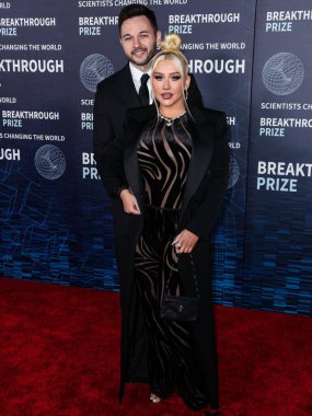 Matthew Rutler ve eşi Christina Aguilera, 15 Nisan 2023 'te Los Angeles, Kaliforniya, ABD' deki Akademi Sinema Müzesi 'nde düzenlenen 9..