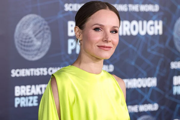 American Actress Singer Kristen Bell Arrives 9Th Annual Breakthrough Prize — Stock Photo, Image