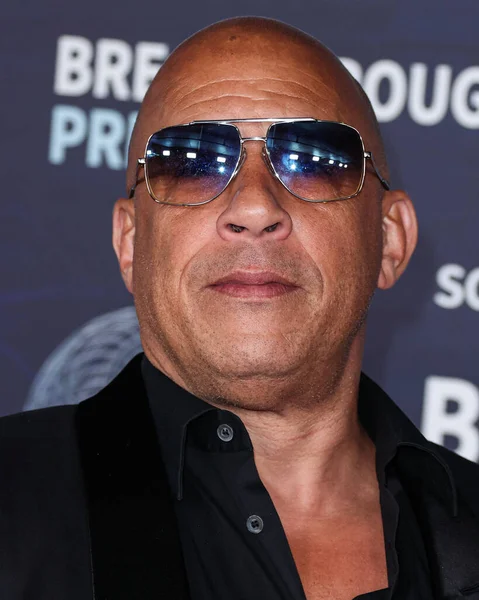 stock image American actor and film producer Vin Diesel arrives at the 9th Annual Breakthrough Prize Ceremony held at the Academy Museum of Motion Pictures on April 15, 2023 in Los Angeles, California, United States. 