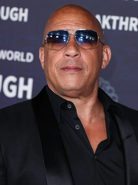 stock image American actor and film producer Vin Diesel arrives at the 9th Annual Breakthrough Prize Ceremony held at the Academy Museum of Motion Pictures on April 15, 2023 in Los Angeles, California, United States. 