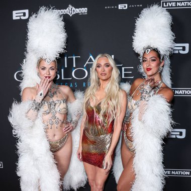 Amerikalı şarkıcı ve aktris Erika Jayne (Erika Girardi), 19 Nisan 2023 'te Batı Hollywood' da Bootsy Bellows Los Angeles 'ta düzenlenen Blues House of Las Vegas Konut Duyurusu' nda Erika Jayne BET 'e geldi.