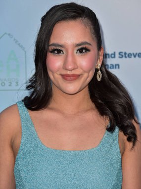 Hawaii McLaughlin, 20 Nisan 2023 tarihinde Batı Hollywood, Los Angeles, Kaliforniya, ABD 'de düzenlenen Pasifik Tasarım Merkezi' nde düzenlenen 2023 LA Family Housing Awards 'a ulaştı..