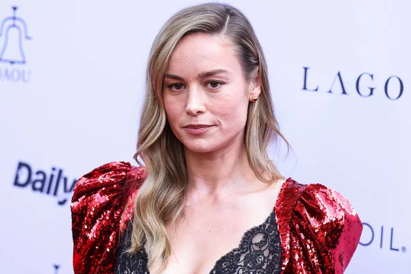 stock image American actress Brie Larson wearing Rodarte arrives at The Daily Front Row's 7th Annual Fashion Los Angeles Awards held at the Crystal Garden at The Beverly Hills Hotel on April 23, 2023 in Beverly Hills, Los Angeles, California, United States.