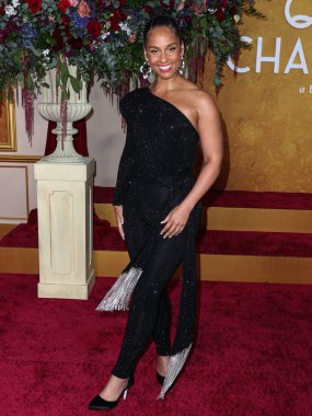 Amerikalı şarkıcı, söz yazarı ve piyanist Alicia Keys, Netflix 'in Queen Charlotte: A Bridgerton Story' nin dünya prömiyer gösterimine 26 Nisan 2023 'te Westwood, Los Angeles, Kaliforniya' daki Regency Village Theatre 'da düzenlenen 1.