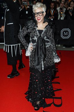 Catherine Martin The Mark Hotel 'den ayrılıp 2023 Met Gala (2023 Kostüm Enstitüsü Yardım Derneği)' Karl Lagerfeld: The Mark Hotel 'de 1 Mayıs 2023' te Manhattan, New York, ABD. 