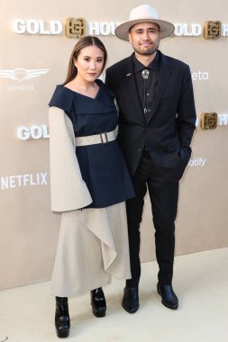 Ally Maki ve Travis Atreo, 6 Mayıs 2023 'te Amerika Birleşik Devletleri' nin Kaliforniya eyaletinin Los Angeles kentindeki The Music Center 'da düzenlenen Gold House' un 2..