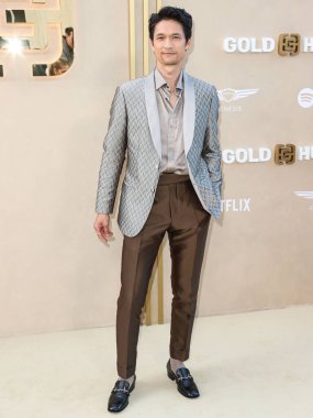 Kosta Rika asıllı Amerikalı aktör, dansçı, koreograf ve şarkıcı Harry Shum Jr., 6 Mayıs 2023 'te ABD' nin Los Angeles, Kaliforniya kentindeki The Music Center 'da düzenlenen Gold House' un 2..