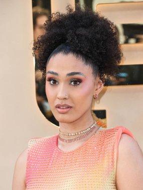 Amerikalı aktris Lee Rodriguez, 6 Mayıs 2023 'te ABD' nin Kaliforniya eyaletinin Los Angeles kentindeki The Music Center 'da düzenlenen Gold House' un 2..