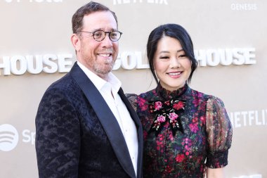 Rob Minkoff ve Crystal Kung Minkoff, 6 Mayıs 2023 'te Los Angeles, Kaliforniya, ABD' deki The Music Center 'da düzenlenen Gold House' un 2..