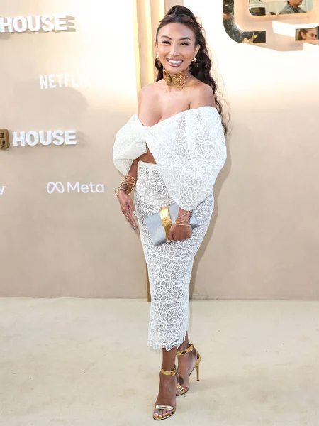 American Television Host Stylist Jeannie Mai Jenkins Arrives Gold House — Stock Photo, Image