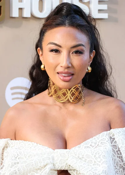 stock image American television host and stylist Jeannie Mai Jenkins arrives at Gold House's 2nd Annual Gold Gala 2023 held at The Music Center on May 6, 2023 in Los Angeles, California, United States.