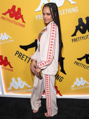 Amerikalı aktris, şarkıcı, söz yazarı ve restoran sahibi Christina Milian, 9 Mayıs 2023 'te Hollywood Sunset Room Hollywood' da düzenlenen PrettyLittleThing X Kappa Fırlatma Partisi 'ne geldi.. 