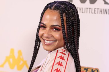 Amerikalı aktris, şarkıcı, söz yazarı ve restoran sahibi Christina Milian, 9 Mayıs 2023 'te Hollywood Sunset Room Hollywood' da düzenlenen PrettyLittleThing X Kappa Fırlatma Partisi 'ne geldi.. 