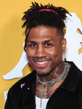 Dom Gabriel, 9 Mayıs 2023 'te Hollywood Sunset Room Hollywood' da düzenlenen PrettyLittleThing X Kappa Fırlatma Partisi 'ne geldi..