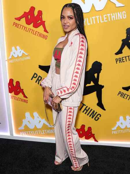 Amerikalı aktris, şarkıcı, söz yazarı ve restoran sahibi Christina Milian, 9 Mayıs 2023 'te Hollywood Sunset Room Hollywood' da düzenlenen PrettyLittleThing X Kappa Fırlatma Partisi 'ne geldi.. 