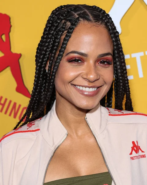 Amerikalı aktris, şarkıcı, söz yazarı ve restoran sahibi Christina Milian, 9 Mayıs 2023 'te Hollywood Sunset Room Hollywood' da düzenlenen PrettyLittleThing X Kappa Fırlatma Partisi 'ne geldi.. 