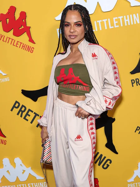 Amerikalı aktris, şarkıcı, söz yazarı ve restoran sahibi Christina Milian, 9 Mayıs 2023 'te Hollywood Sunset Room Hollywood' da düzenlenen PrettyLittleThing X Kappa Fırlatma Partisi 'ne geldi.. 