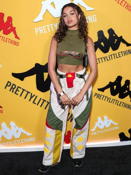 Actrice Mannequin Américaine Madison Bailey Arrive Prettylittlething Kappa Launch Party — Photo