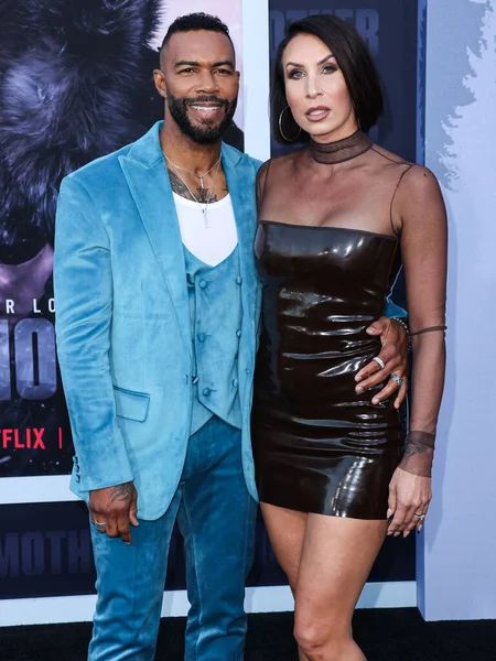 Omari Hardwick ve Jennifer Pfautch, Netflix 'in 10 Mayıs 2023' te Westwood, Los Angeles, Kaliforniya, ABD 'deki Regency Village Theater' daki 