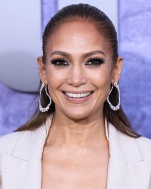 American actress, singer and dancer Jennifer Lopez arrives at the Los Angeles Premiere Of Netflix's 'The Mother' held at the Regency Village Theater on May 10, 2023 in Westwood, Los Angeles, California, United States. clipart