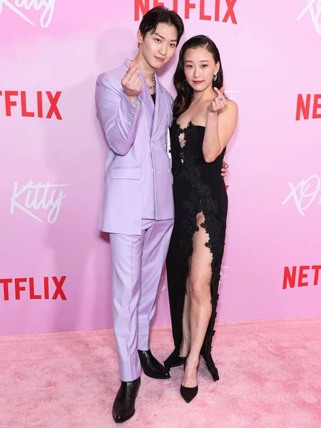 Sang Heon Lee Gia Kim Netflix Kitty Sezonunun Los Angeles — Stok fotoğraf