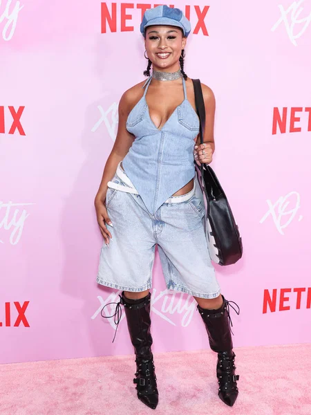 Veondre Mitchell Chega Los Angeles Premiere Event Netflix Kitty Season — Fotografia de Stock