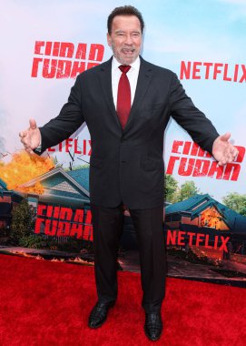 Avusturyalı ve Amerikalı aktör, iş adamı, film yapımcısı, emekli profesyonel vücut geliştirici ve politikacı Arnold Schwarzenegger, Netflix 'in' FUBAR '1. sezonunun Los Angeles galasına 22 Mayıs 2023' te ABD 'nin Los Angeles kentinde düzenlenen The Grove 14..