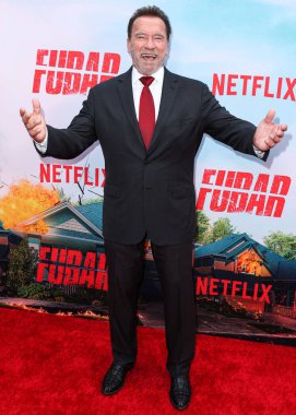 Avusturyalı ve Amerikalı aktör, iş adamı, film yapımcısı, emekli profesyonel vücut geliştirici ve politikacı Arnold Schwarzenegger, Netflix 'in' FUBAR '1. sezonunun Los Angeles galasına 22 Mayıs 2023' te ABD 'nin Los Angeles kentinde düzenlenen The Grove 14..