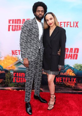 Milan Carter, Netflix 'in' FUBAR '1. sezonunun Los Angeles prömiyerine 22 Mayıs 2023' te Los Angeles, Kaliforniya, ABD 'de bulunan The Grove 14' te ulaştı..