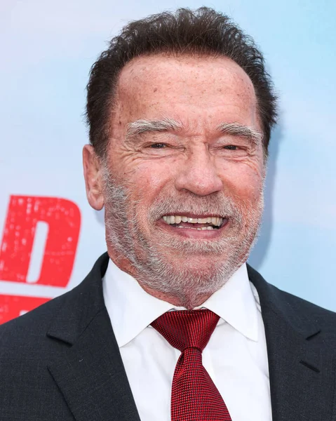 Austriacki Amerykański Aktor Biznesmen Filmowiec Emerytowany Kulturysta Polityk Arnold Schwarzenegger — Zdjęcie stockowe