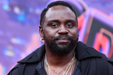 Amerikalı aktör Brian Tyree Henry, 30 Mayıs 2023 'te Westwood, Los Angeles, Kaliforniya, ABD' deki Regency Village Theater 'da düzenlenen' Örümcek Adam Animasyonu 'nun dünya prömiyerine geldi.. 