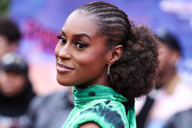 Amerikalı aktris Issa Rae, 30 Mayıs 2023 'te Westwood, Los Angeles, Kaliforniya, ABD' deki Regency Village Theater 'da düzenlenen' Örümcek Adam: Across the Spider Verse 'filminin dünya prömiyerine geldi.. 