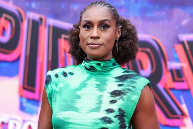 Amerikalı aktris Issa Rae, 30 Mayıs 2023 'te Westwood, Los Angeles, Kaliforniya, ABD' deki Regency Village Theater 'da düzenlenen' Örümcek Adam: Across the Spider Verse 'filminin dünya prömiyerine geldi.. 