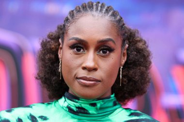 Amerikalı aktris Issa Rae, 30 Mayıs 2023 'te Westwood, Los Angeles, Kaliforniya, ABD' deki Regency Village Theater 'da düzenlenen' Örümcek Adam: Across the Spider Verse 'filminin dünya prömiyerine geldi..