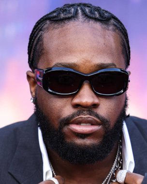 Amerikalı aktör, şarkıcı ve rapçi Shameik Moore, 30 Mayıs 2023 'te Westwood, Los Angeles, Kaliforniya, ABD' deki Regency Village Theater 'da düzenlenen Sony Pictures Animation' ın 'Örümcek Adam: Across the Spider Verse' adlı filminin dünya prömiyerine geldi..