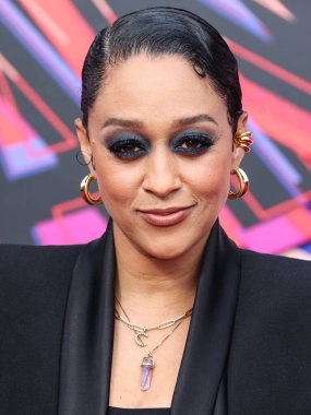 Amerikalı aktris Tia Mowry, 30 Mayıs 2023 'te Westwood, Los Angeles, Kaliforniya, ABD' deki Regency Village Theater 'da düzenlenen Örümcek Adam Animasyonu' nun dünya prömiyerine geldi.. 