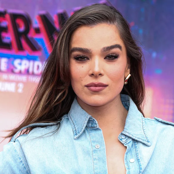 Amerikalı aktris ve şarkıcı Hailee Steinfeld, 30 Mayıs 2023 'te Westwood, Los Angeles, Kaliforniya, ABD' deki Regency Village Theater 'da düzenlenen' Örümcek Adam: Across the Spider Verse 'filminin dünya prömiyerine geldi..