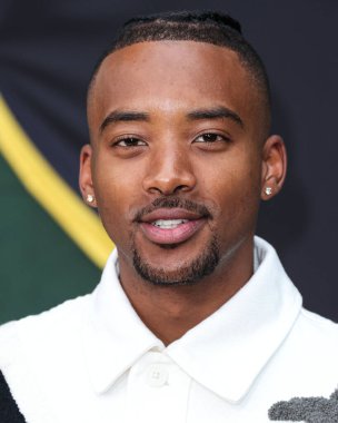 Amerikalı aktör ve şarkıcı Algee Smith, 31 Mayıs 2023 'te Westwood, Los Angeles, Kaliforniya, ABD' deki Regency Village Theatre 'da düzenlenen 