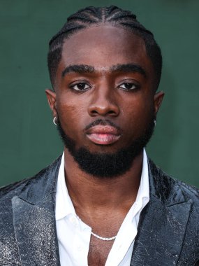 Amerikalı aktör Caleb McLaughlin, 31 Mayıs 2023 'te Westwood, Los Angeles, Kaliforniya, ABD' deki Regency Village Theatre 'da düzenlenen Tavuskuşu' nun Çekim Yıldızları 'nın Los Angeles prömiyerine geldi.. 