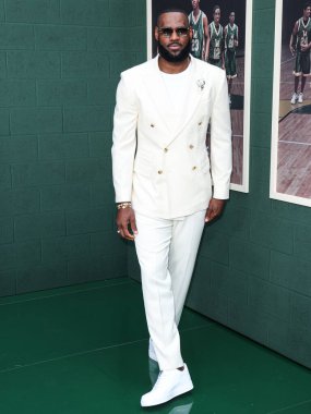 American professional basketball player LeBron James arrives at the Los Angeles Premiere Of Peacock's 'Shooting Stars' held at the Regency Village Theatre on May 31, 2023 in Westwood, Los Angeles, California, United States. clipart