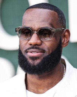 American professional basketball player LeBron James arrives at the Los Angeles Premiere Of Peacock's 'Shooting Stars' held at the Regency Village Theatre on May 31, 2023 in Westwood, Los Angeles, California, United States. clipart