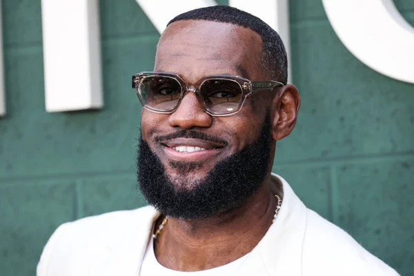 stock image American professional basketball player LeBron James arrives at the Los Angeles Premiere Of Peacock's 'Shooting Stars' held at the Regency Village Theatre on May 31, 2023 in Westwood, Los Angeles, California, United States.