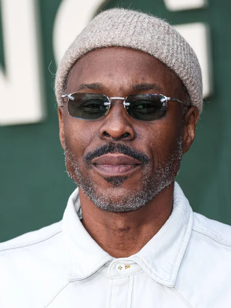 stock image Wood Harris arrives at the Los Angeles Premiere Of Peacock's 'Shooting Stars' held at the Regency Village Theatre on May 31, 2023 in Westwood, Los Angeles, California, United States. 